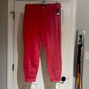 NWT Liverpool/Nic&Zoe Size 14 Pink Jean